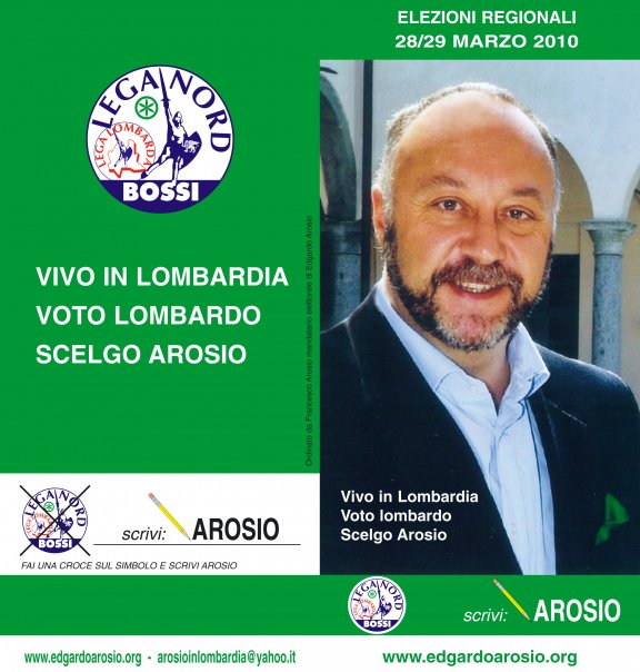 Edgardo Arosio ma chi ti vota?